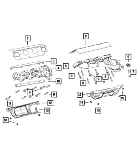 68480064AA MOPAR Exhaust Manifold Shield
