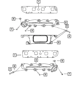 68596488AA MOPAR Exhaust Manifold Shield