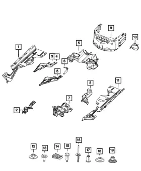 68598332AA MOPAR Exhaust Shield
