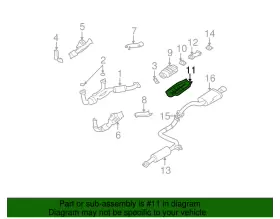 20853-4L720 NISSAN Front Catalytic Converter Heat Shield #2