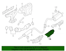 74758-ET000 NISSAN Exhaust Heat Shield #2