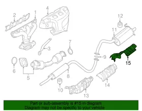 74772-ET000 NISSAN Exhaust Heat Shield #2