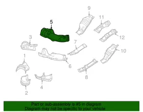 44651AA380 SUBARU Converter Shield #2