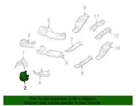 44651AA630 SUBARU Converter Shield #2