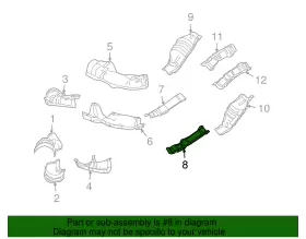 44651AA65A SUBARU Pipe Shield #2
