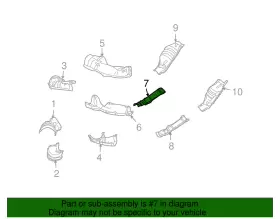 44651AB96A SUBARU Exhaust Heat Shield #2