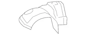 44651AC720 SUBARU Converter Shield