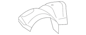 44651AC72A SUBARU Converter Shield