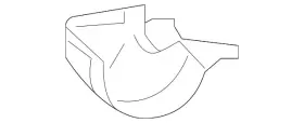 44651AC74A SUBARU Converter Shield