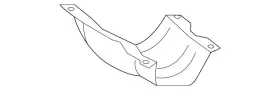 44651AC94A SUBARU Converter Shield