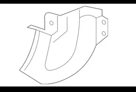 44651AE39A SUBARU Front Shield