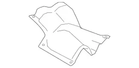44651AF43A SUBARU Pipe Shield