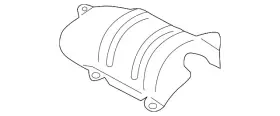 25586-20060 TOYOTA Exhaust Manifold Heat Shield