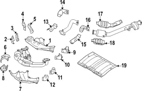 SU003-09547 TOYOTA Catalytic Converter Heat Shield