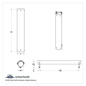 21230 UNITED PACIFIC Exhaust Muffler Shield #2