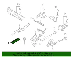 1J0-253-243-AG VOLKSWAGEN Catalytic Converter Heat Shield #2