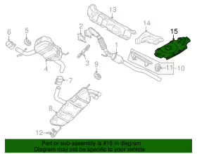 5K7-825-711 VOLKSWAGEN Exhaust Heat Shield #2
