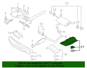 5Q0-825-701-E VOLKSWAGEN Heat Shield #2