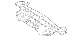 7P6-825-711-A VOLKSWAGEN Rear Exhaust Heat Shield Vw Touareg