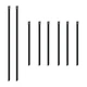 Mishimoto MMTW-TIES Set Of Fits Six 6in & Two 14in Stainless Steel Locking