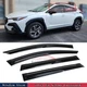 For 2024-2026 Subaru Crosstrek XV 3D Wavy Mugen Style Window Visors Rain Guards