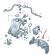 NEW VOLKSWAGEN CADDY 2K MK3 INTAKE MANIFOLD SUPPORT 06A133228P NO DUTY TO 🇺🇸