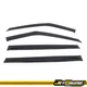 Fits 22-26 Kia Carnival Acrylic Window Visors Rain Sun Guard Deflectors Tape-On