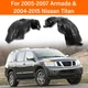 For 04-15 Titan Front Splash Shield Inner Fender Liner Panel Left Right PAIR SET
