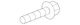 Genuine Mazda Exhaust Manifold Heat Shield Bolt 9947-90-625