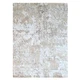 9'x12'1" Beaver Brown Abstract Design Plant Based Silk Hand Knotted Rug R10211