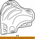 17167-36011 Toyota Insulator, exhaust manifold heat, no.1 1716736011, New Genuin