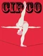 10391.Decor Poster.Room wall art interior red design.Circus tight rope acrobat