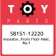 58151-12220 Toyota Insulator, front floor heat, no.1 5815112220, New Genuine OEM