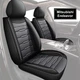 Set For Mitsubishi Endeavor 2004-2011 Car 5-Seat Covers Cushion PU Leather Gray