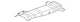 Genuine Mitsubishi Floor Pan Heat Shield 5374A020
