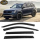 Fits 20-25 Kia Telluride Window Visors Rain Sun Guard Vent Deflector 4pc Set