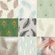 FEATHER WALLPAPER BIRD PEACOCK ANGEL FEATHERS GLITTER METALLIC - CHOOSE DESIGN