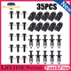 35PCS For Kia Engine Under Cover Splash Shield Guard M6 Bolts & U-nut Clips Kit