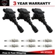 3x ignition coils & 6x Iridium Spark Plugs for 2003-2006 Kia Sorento UF431+7964