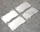 Titanium Brake Heat Shield Set Notched for Dodge SRT Viper TA Brembo 2014- REAR