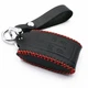 5 Buttons Black Leather for Jaguar X S-Type XF XK XKR Smart Key Fob Cover Case