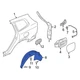 For Kia Telluride 2020-2025 Kia 86821S9000 Rear Left Quarter Panel Splash Shield