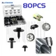 80pcs For Nissan Armada Body Bolts U-nut Clips Engine Under Splash Shield Guard