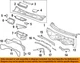 AUDI OEM 17-26 Q7,Q8,RS Q8,SQ7,SQ8 Cowl Cowl-Water Deflector 4M0819523A