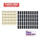 Quickcar 57-465-50, Set of 50 Natural Copper Ring Terminal #8 8 Ga W/Heat Shrink