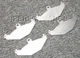 Titanium Brake Pad Shim Heat Shield Set for Dodge Viper 92-02; Rear, Excl SRT10
