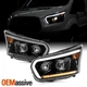 For 15-23 Ford Transit 150 250 350HD Projector Glossy Black Headlights w/LED DRL