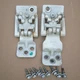 2015-2019 Ford Transit 150 250 350 Rear Left Door Hinges Set Upper Lower White