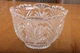 Clear Glass Bowl Palm Leaf Pattern Design 
