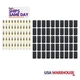 Quickcar 57-476-50, Set of 50 Natural Copper Ring Terminal #6 Fits 16-22 Ga W/He
